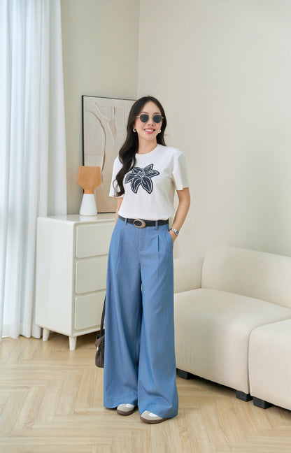 Áo Phông Thêu Hoa Huệ (AP005)