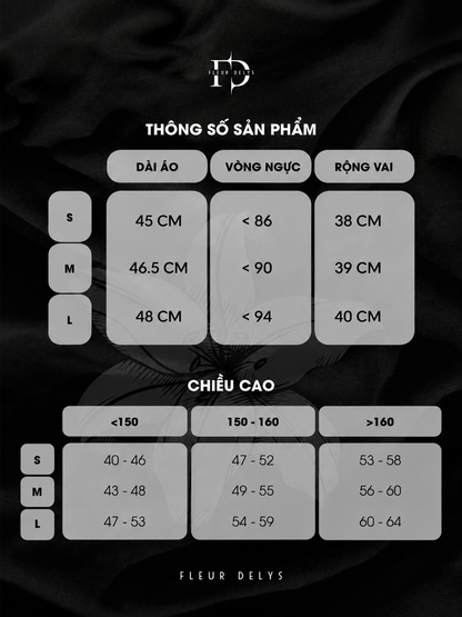 Áo Cổ Vuông Dài Tay Thêu Gấu (AC349+QJ161)