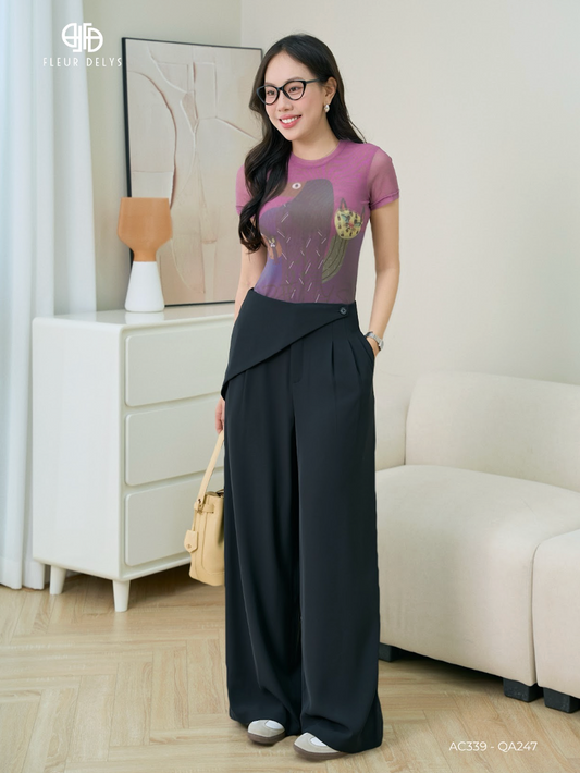 Áo thun họa tiết mèo nghệ thuật (AC339)