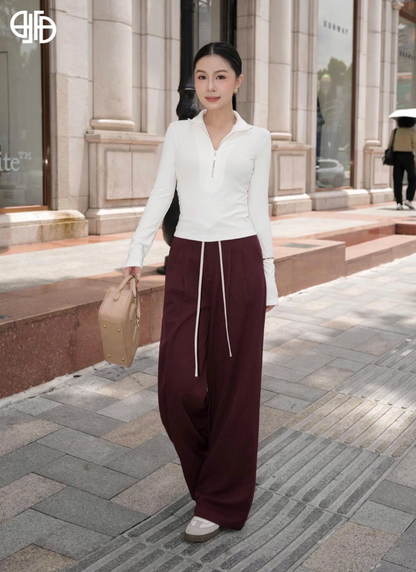 Quần Phối Cạp Nhỏ Đính Dây (QA200)