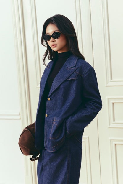 Set Bò Blazer - Xanh -(BO136)