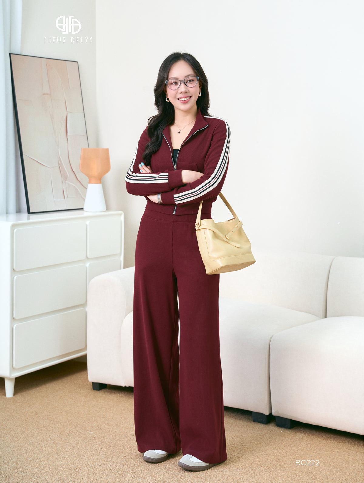 Set bộ nỉ len ốp dây dệt - (BO222)