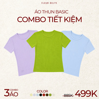 COMBO 3 Áo Suông Basic Cổ Tròn - GHI CHÚ MÀU + SIZE KHI ĐẶT HÀNG