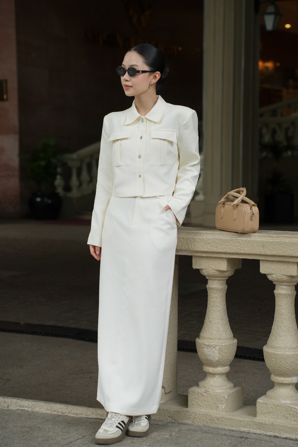 Chân Váy Dạ Cạp Liền - Fleur Delys
