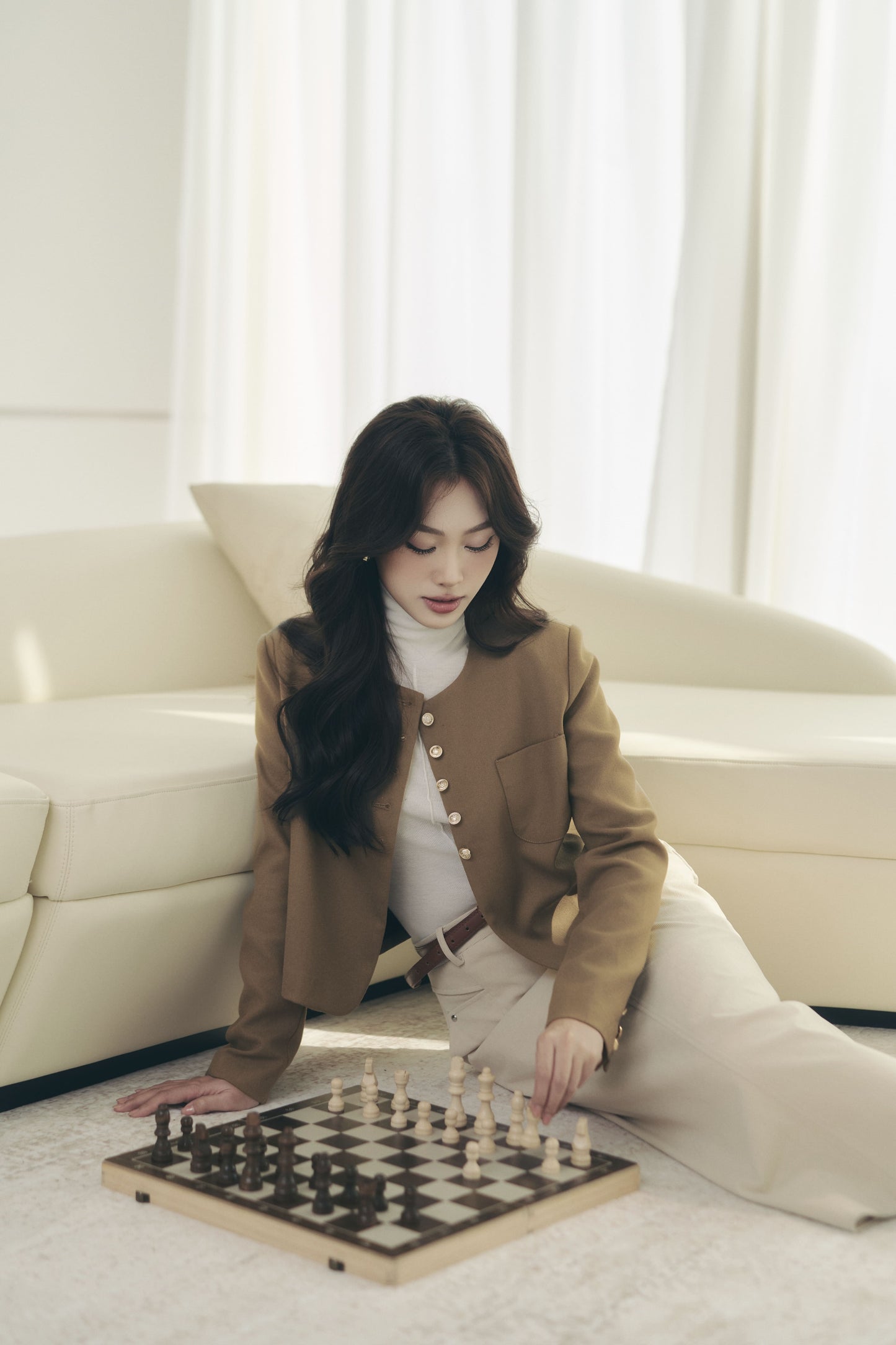 Chân Váy Nhung Đinh Tán - Fleur Delys