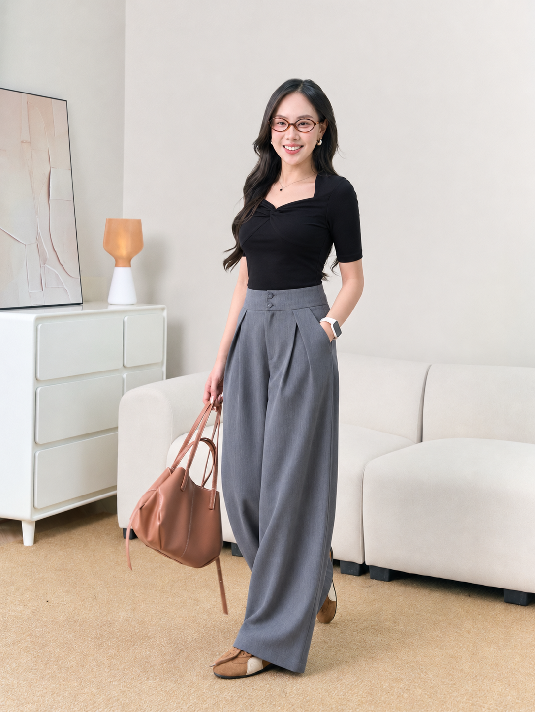 Áo Zip Xoắn Ngực Tay Lỡ -ĐEN (AC345+ QA241)
