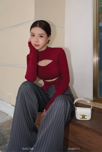 Áo Khoét Mặt Trước - Đỏ -(AC168)