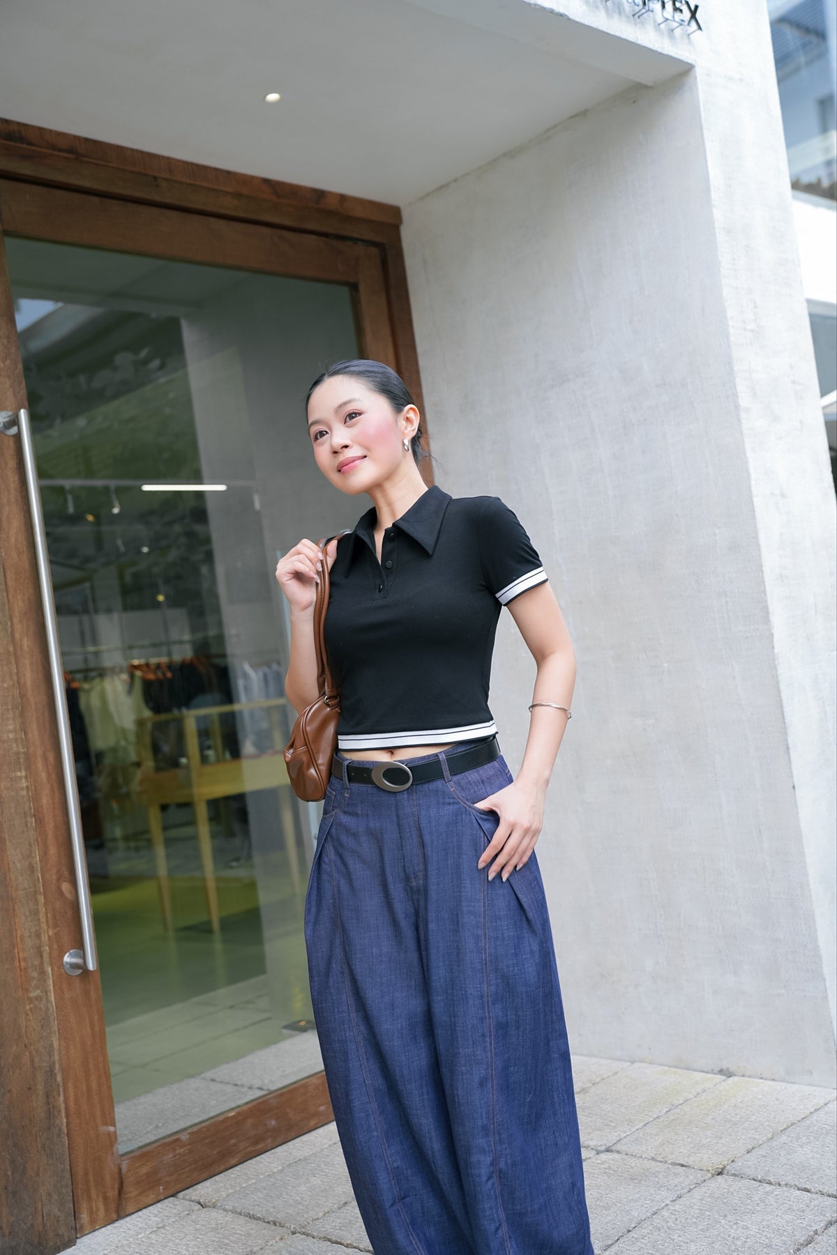 Áo Thun Polo Phối Bo Kẻ (PL004+QA242)