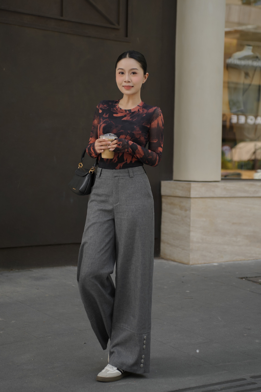 Quần Cúc Bấm Gấu - Fleur Delys