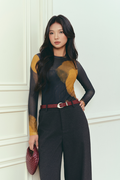 Quần Dạ Tex Cúc Bọc - Fleur Delys