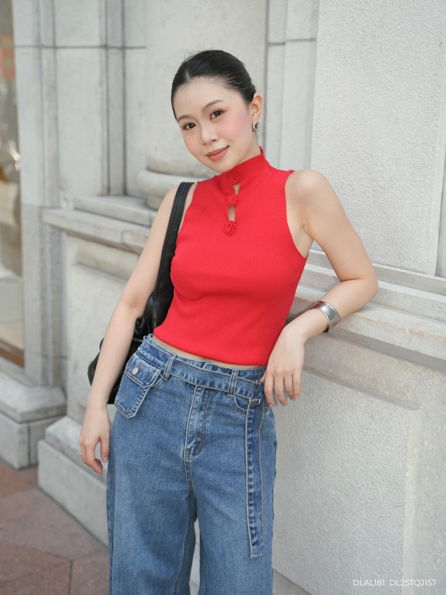 Quần Jeans Dây Đai Túi - Fleur Delys