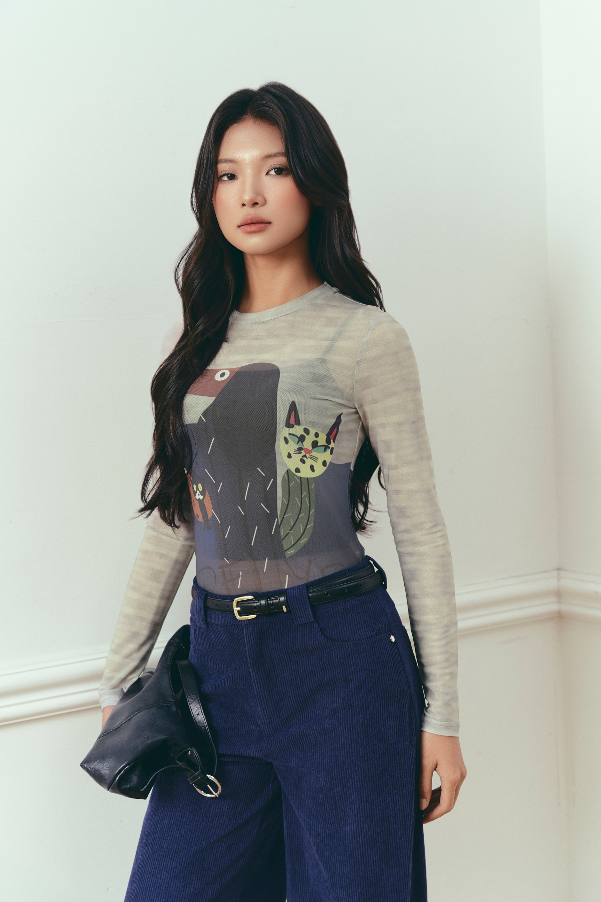 Quần Nhung Tăm Kèm Đinh Tán - Fleur Delys