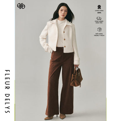 Quần Nhung Tăm Kèm Đinh Tán - Fleur Delys