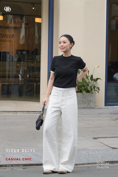 Áo Len Mềm Phối Gấu - Đen (AL184)