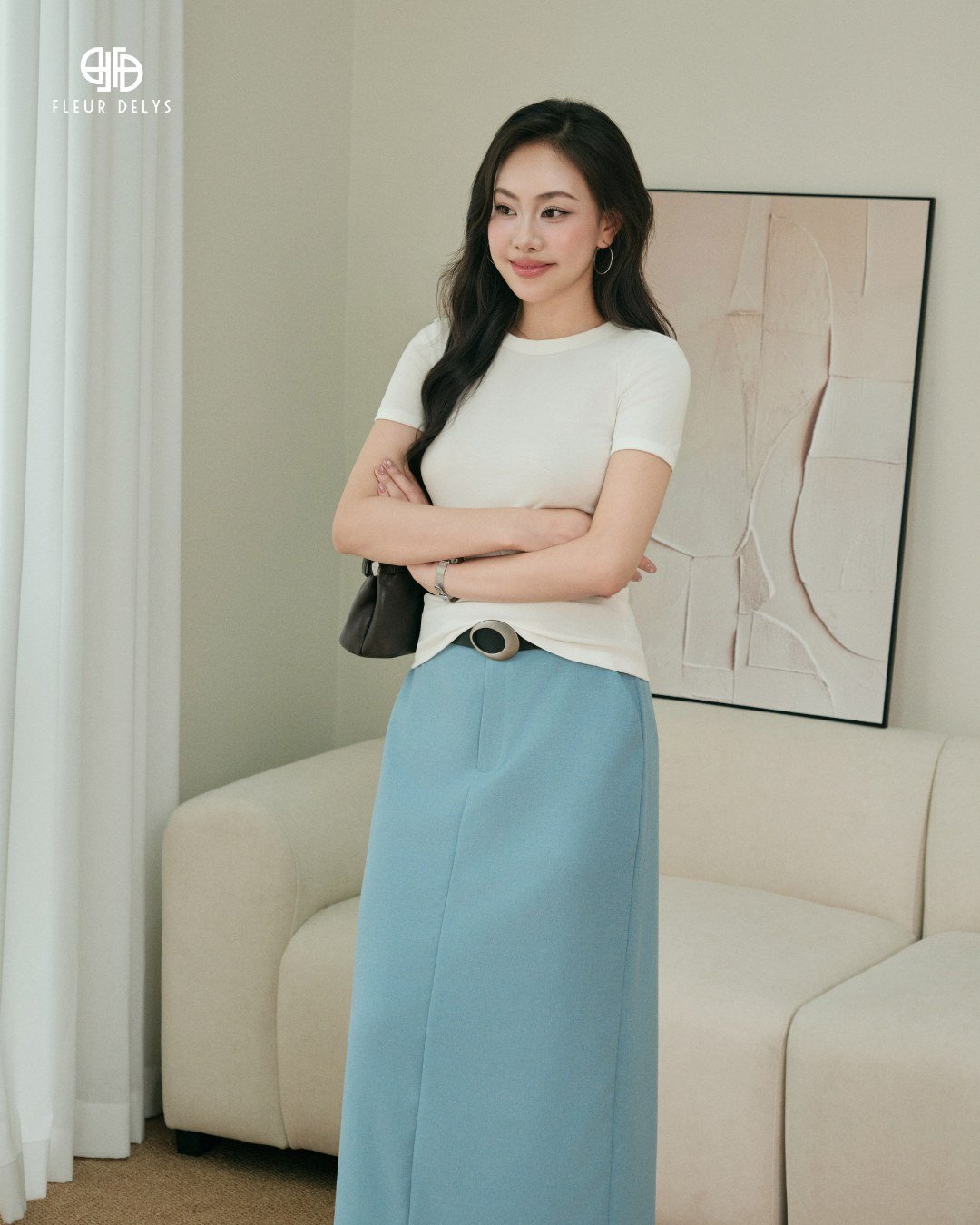 Chân Váy A Túi Chéo - Xanh ngọc -(CV001)