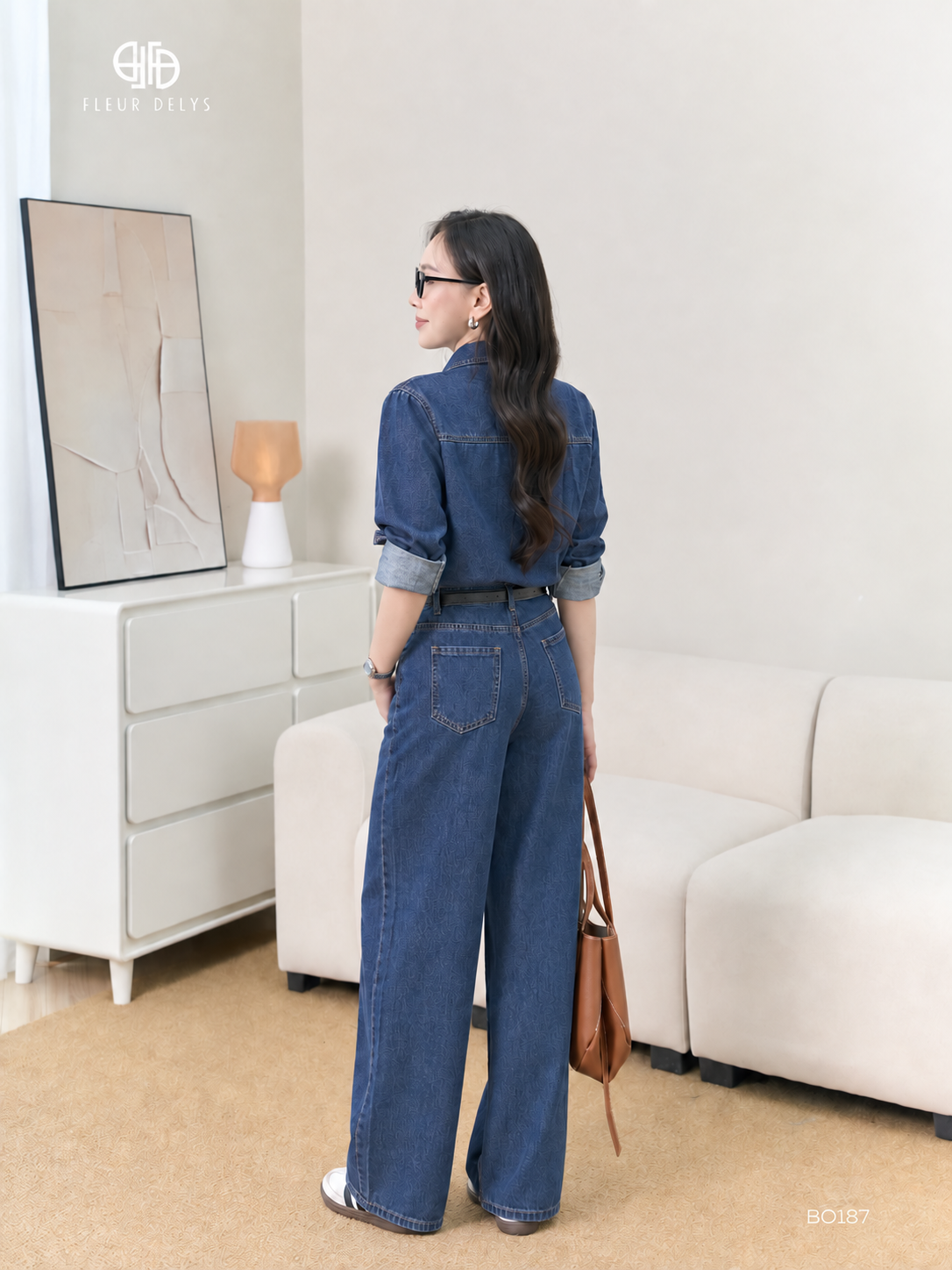 Set Bò 2 Túi Ốp Ngực - Xanh Bò (BO187)
