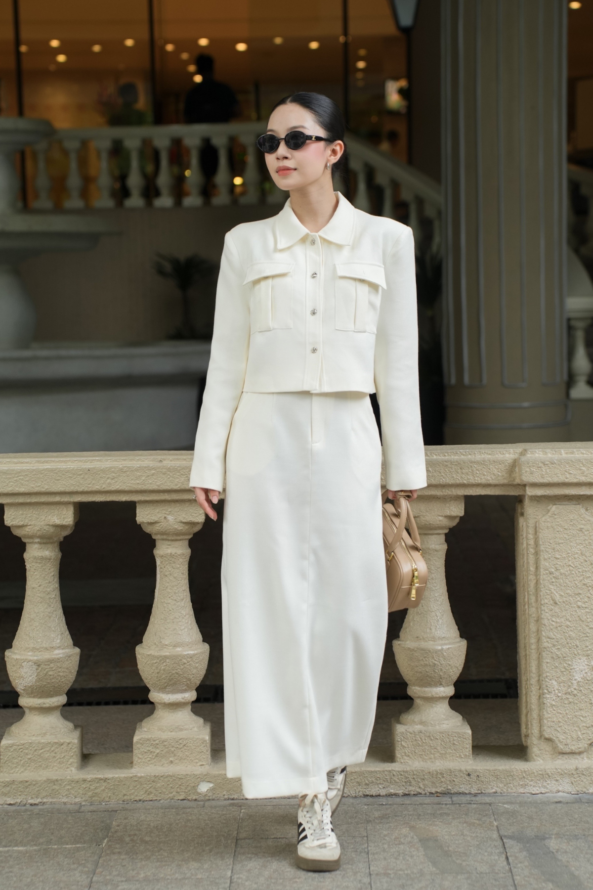 Áo Dạ Cổ Bẻ Cao Cấp - Fleur Delys
