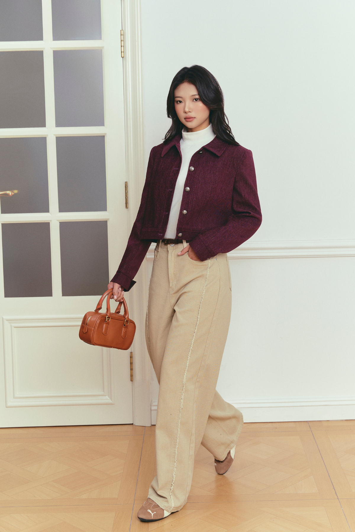 Áo Khoác Nhung Cao Cấp - Fleur Delys