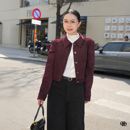 Áo Khoác Nhung Cao Cấp - Fleur Delys