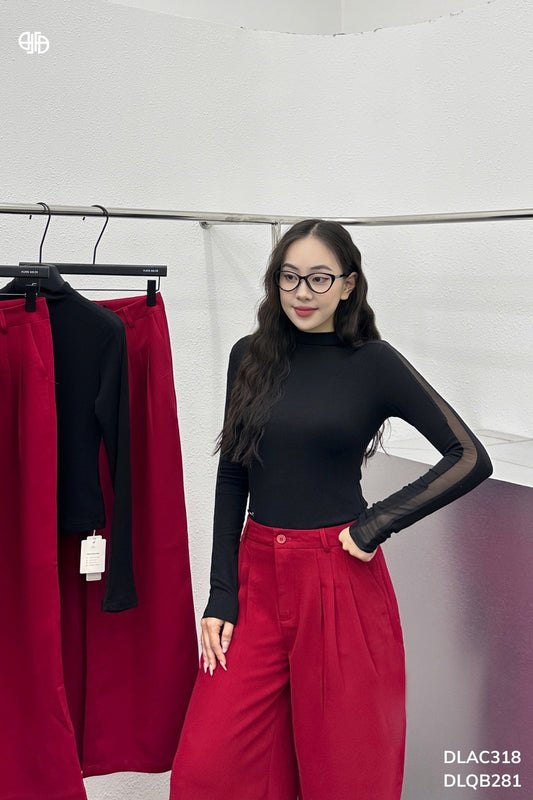 Áo Thun Zip Can Lưới - Fleur Delys