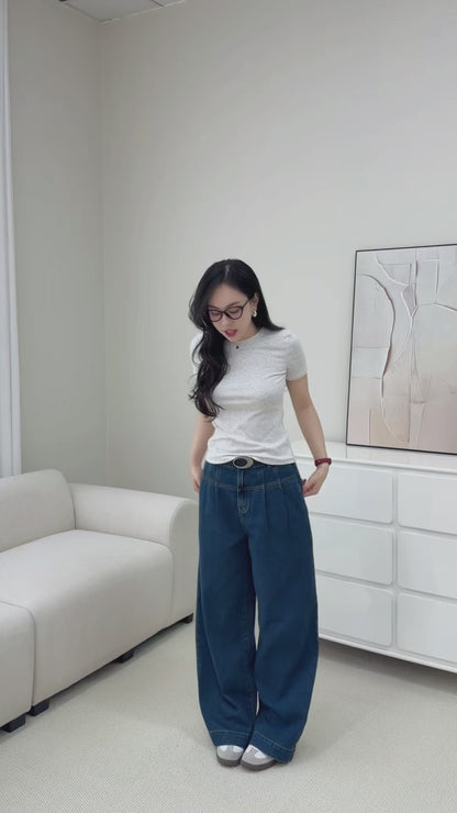 Áo thun kết hợp quần jean ( AC266-QJ159)