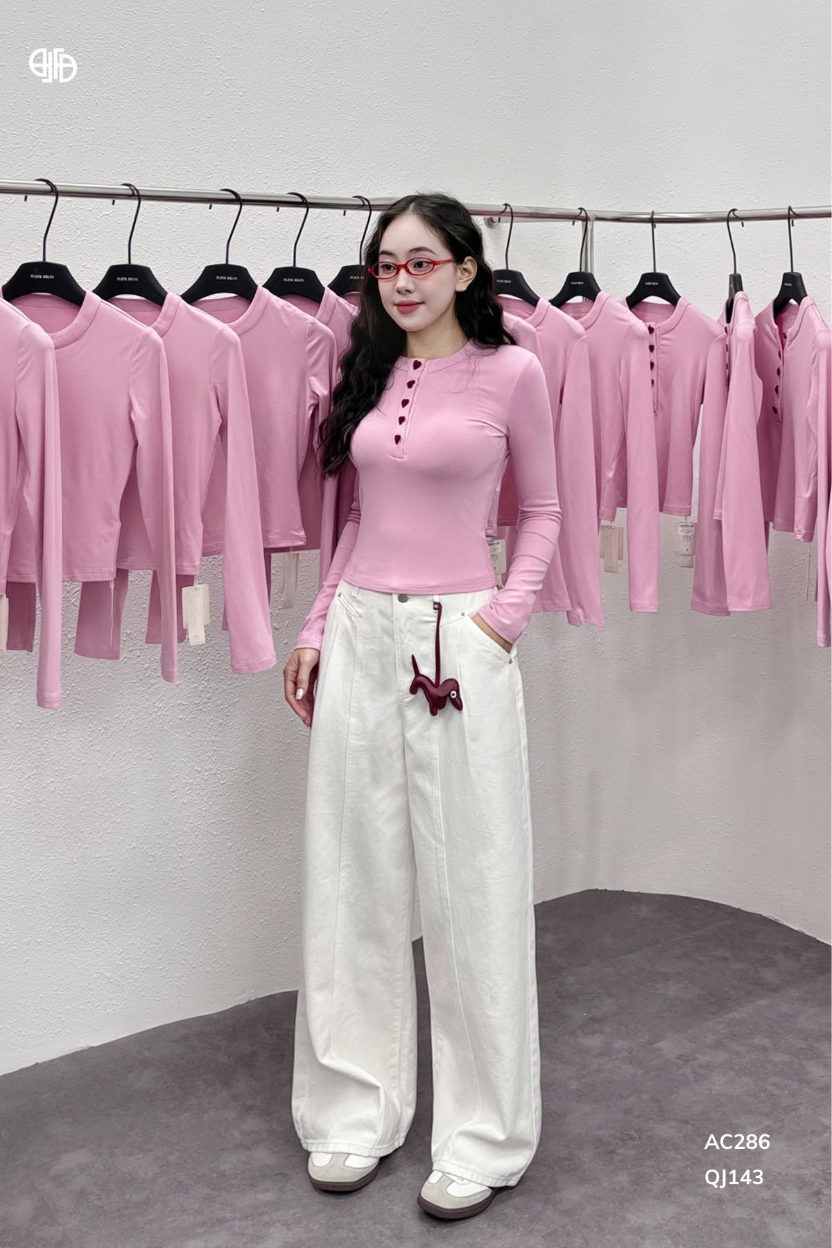 Quần Kaki Ghép 3 Mảnh -Trắng - ( QJ143)