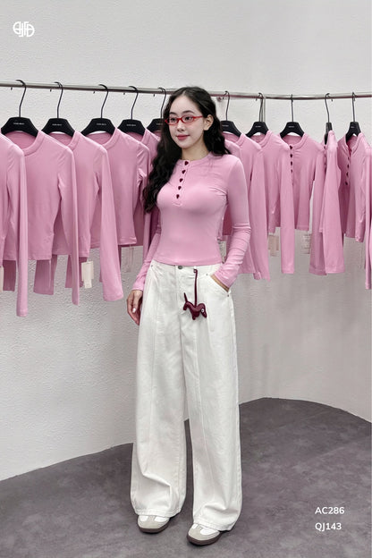 Quần Kaki Ghép 3 Mảnh -Trắng - ( QJ143)