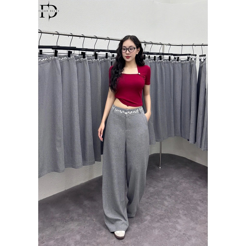 Quần Cạp Liền Thêu Hoa (QA179)