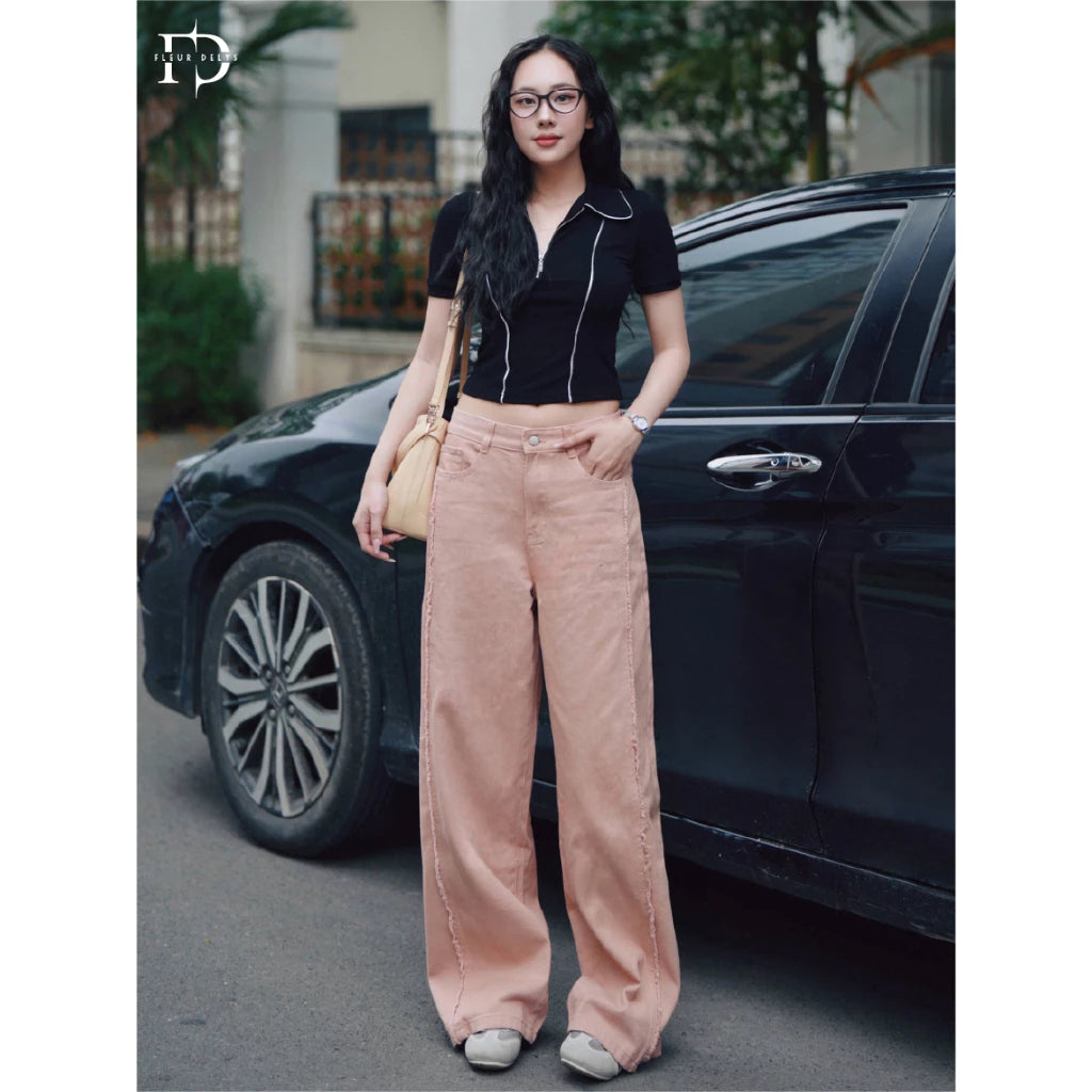 Quần Jean Rua Dọc Thân Trước (QJ145)
