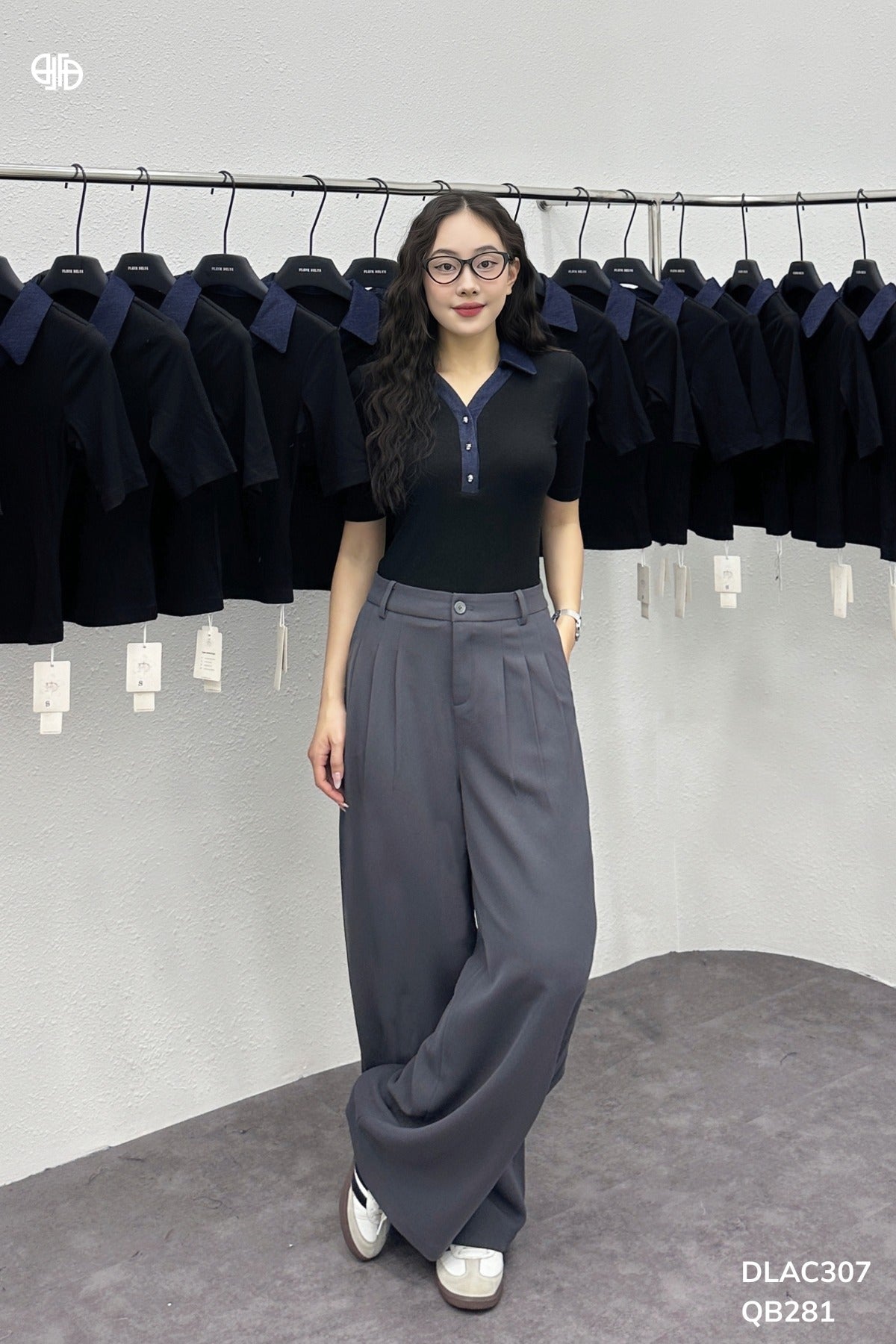 Áo Thun Tăm Cổ Bẻ